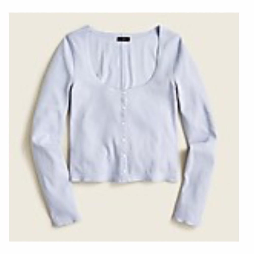 Scoop-neck Ribbed Cardigan J.Crew 2x